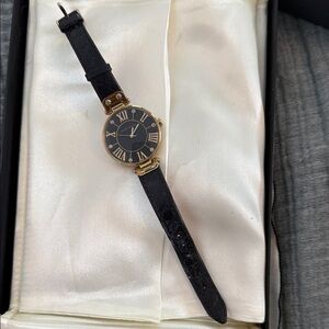 Anne Klein Black and Gold Watch- needs battery hence the great price
